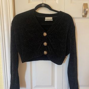 black urban outfitters cropped cardigan